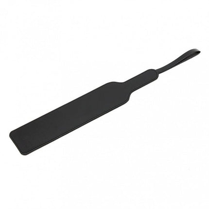 Mooie basic paddle van 40 cm gemaakt van glad dubbel leder - zwart - Erotiekvoordeel.nl