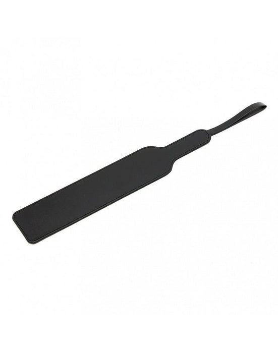 Mooie basic paddle van 40 cm gemaakt van glad dubbel leder - zwart - Erotiekvoordeel.nl