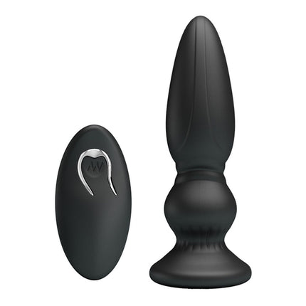 Mr. Play vibrerende oplaadbare anaal plug met remote control - buttplug Extra - Erotiekvoordeel.nl