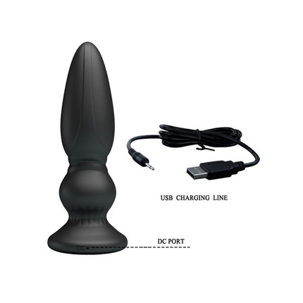 Mr. Play vibrerende oplaadbare anaal plug met remote control - buttplug Extra - Erotiekvoordeel.nl