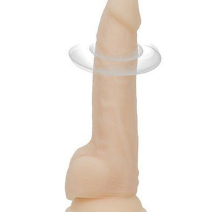 Naked Addiction Roterende en Vibrerende Siliconen Dildo met Zuignap 21,5 cm - Erotiekvoordeel.nl