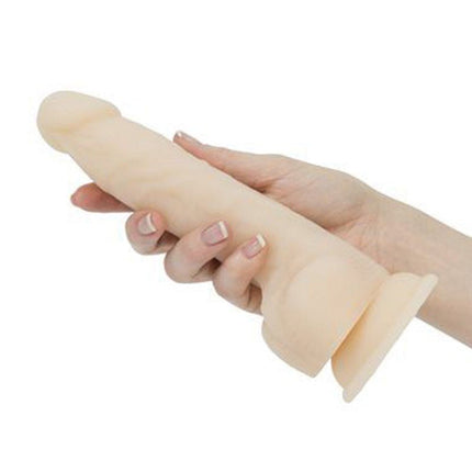 Naked Addiction Roterende en Vibrerende Siliconen Dildo met Zuignap 21,5 cm - Erotiekvoordeel.nl