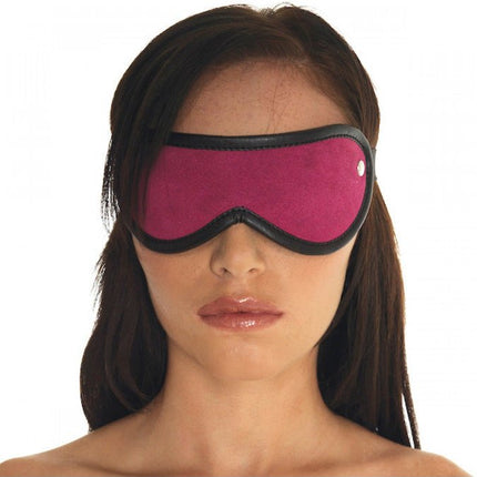 Oogmasker Leer - roze - Erotiekvoordeel.nl