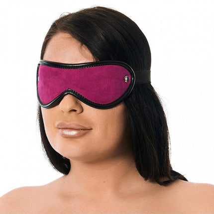 Oogmasker Leer - roze - Erotiekvoordeel.nl