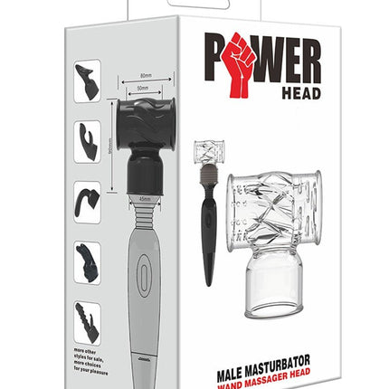 POWER Opzetstuk Wand Vibrator Hummer Male - transparant - Erotiekvoordeel.nl