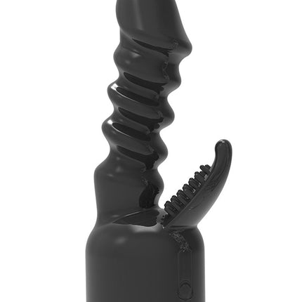 POWER Opzetstuk Wand Vibrator Super Dong - zwart - Erotiekvoordeel.nl