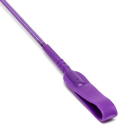 Paardrijzweep met flapje 65 cm - paars - Erotiekvoordeel.nl