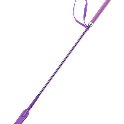 Paardrijzweep met flapje 65 cm - paars - Erotiekvoordeel.nl