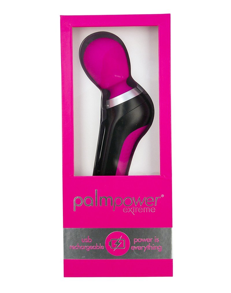 Palm Power Extreme Wand Vibrator - ergonomisch gevormd en extreem krachtig - roze - Erotiekvoordeel.nl