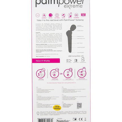 Palm Power Extreme Wand Vibrator - ergonomisch gevormd en extreem krachtig - roze - Erotiekvoordeel.nl