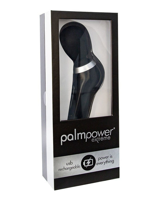 Palm Power Extreme Wand Vibrator - ergonomisch gevormd en extreem krachtig - zwart - Erotiekvoordeel.nl