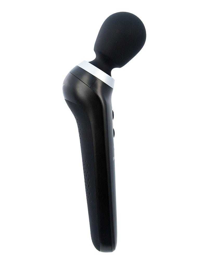 Palm Power Extreme Wand Vibrator - ergonomisch gevormd en extreem krachtig - zwart - Erotiekvoordeel.nl