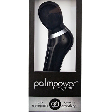 Palm Power Extreme Wand Vibrator - ergonomisch gevormd en extreem krachtig - zwart - Erotiekvoordeel.nl
