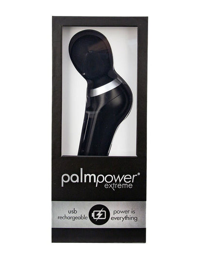 Palm Power Extreme Wand Vibrator - ergonomisch gevormd en extreem krachtig - zwart - Erotiekvoordeel.nl