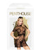 Penthouse Kanten jurkje met string en haarband POISON COOKIE - zwart-Erotiekvoordeel.nl