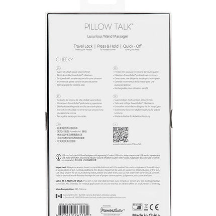 Pillow Talk Cheeky Wand Massager - Lichtroze - Erotiekvoordeel.nl