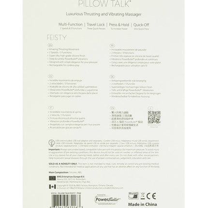 Pillow Talk Feisty Stotende Vibrator met handsfree houder - mintgroen - Erotiekvoordeel.nl