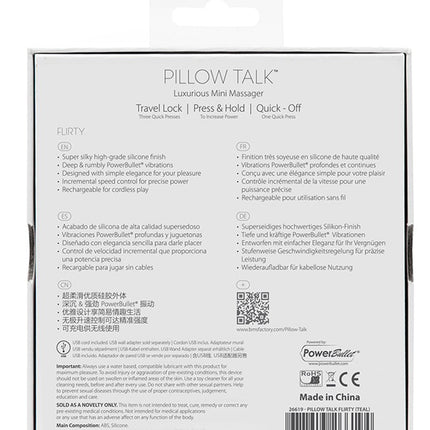 Pillow Talk Flirty Bullet vibrator - Lichtroze - Erotiekvoordeel.nl