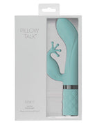 Pillow Talk Kinky Oplaadbare G-Spot en Clitoris Vibrator - Mint Blauw - Erotiekvoordeel.nl