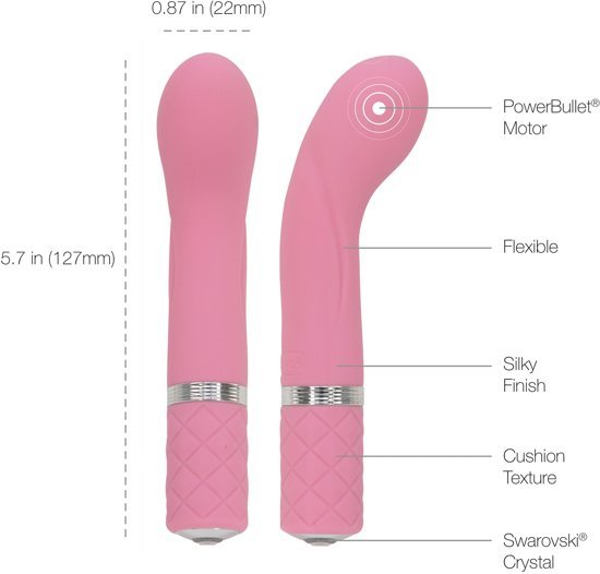 Pillow Talk Oplaadbare Mini Vibrator Racy - roze - Erotiekvoordeel.nl