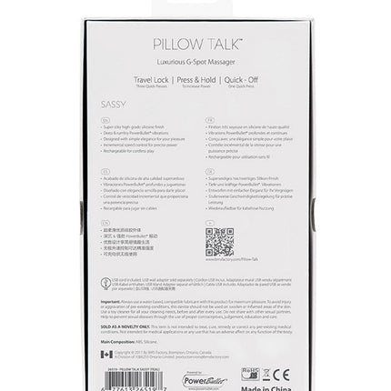 Pillow Talk Sassy G-Spot vibrator - Lichtroze - Erotiekvoordeel.nl