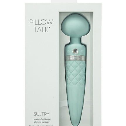 Pillow Talk Sultry Roterende Wand en G-spot Vibrator met verwarmingsfunctie - Lichtblauw - Erotiekvoordeel.nl