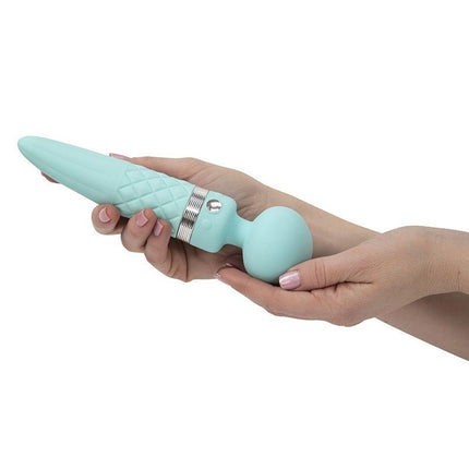 Pillow Talk Sultry Roterende Wand en G-spot Vibrator met verwarmingsfunctie - Lichtblauw - Erotiekvoordeel.nl