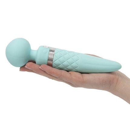 Pillow Talk Sultry Roterende Wand en G-spot Vibrator met verwarmingsfunctie - Lichtblauw - Erotiekvoordeel.nl