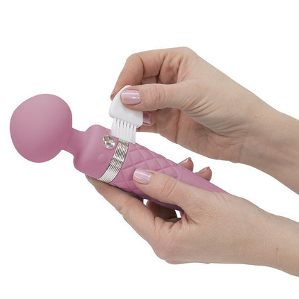 Pillow Talk Sultry Roterende Wand en G-spot Vibrator met verwarmingsfunctie - roze - Erotiekvoordeel.nl