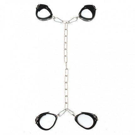 Pols/Enkel boeien combinatie met ketting - Erotiekvoordeel.nl