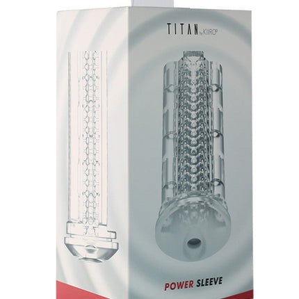 Power sleeve voor de Kiiroo Titan Experience Masturbator - zwart - Erotiekvoordeel.nl