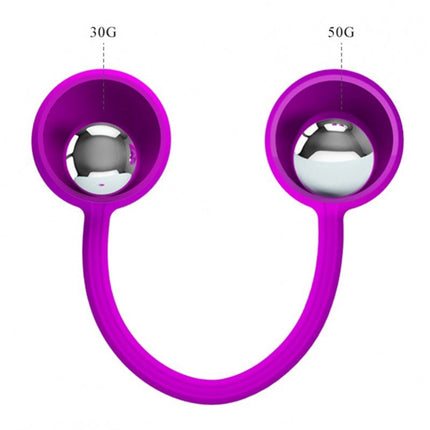 Pretty Kegel Ball III vaginale bekkenbodem training balletjes met metalen kogels - roze - Erotiekvoordeel.nl