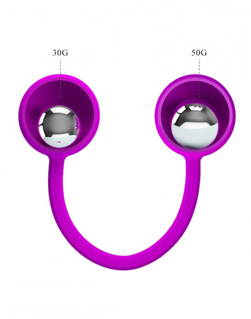 Pretty Kegel Ball III vaginale bekkenbodem training balletjes met metalen kogels - roze - Erotiekvoordeel.nl