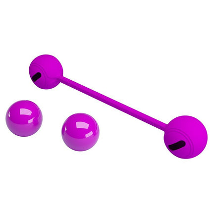 Pretty Kegel Ball III vaginale bekkenbodem training balletjes met metalen kogels - roze - Erotiekvoordeel.nl