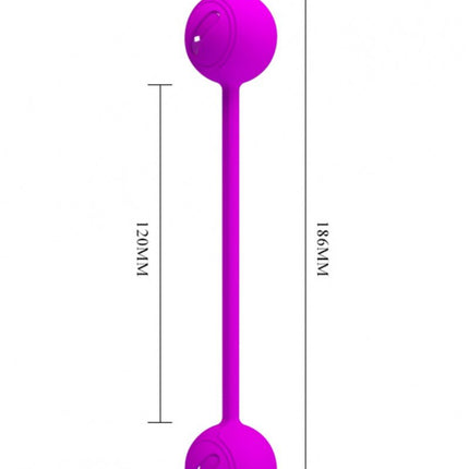 Pretty Kegel Ball III vaginale bekkenbodem training balletjes met metalen kogels - roze - Erotiekvoordeel.nl
