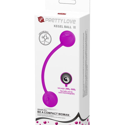 Pretty Kegel Ball III vaginale bekkenbodem training balletjes met metalen kogels - roze - Erotiekvoordeel.nl