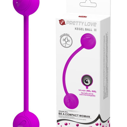 Pretty Kegel Ball III vaginale bekkenbodem training balletjes met metalen kogels - roze - Erotiekvoordeel.nl