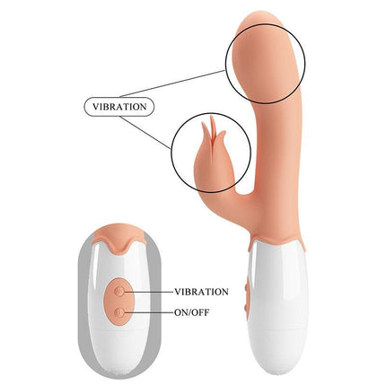 Pretty Love Bloody Mary - Vibrator - Rabbit Vibrator met Clitoris Stimulatie - Lichte Huidskleur - Geeft Intens en Krachtig Plezier-Erotiekvoordeel.nl