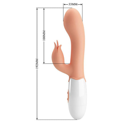 Pretty Love Bloody Mary - Vibrator - Rabbit Vibrator met Clitoris Stimulatie - Lichte Huidskleur - Geeft Intens en Krachtig Plezier-Erotiekvoordeel.nl