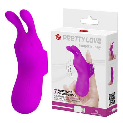 Pretty Love Bunny Vinger Vibrator - Erotiekvoordeel.nl