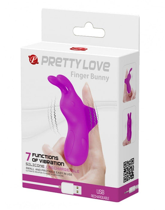 Pretty Love Bunny Vinger Vibrator - Erotiekvoordeel.nl