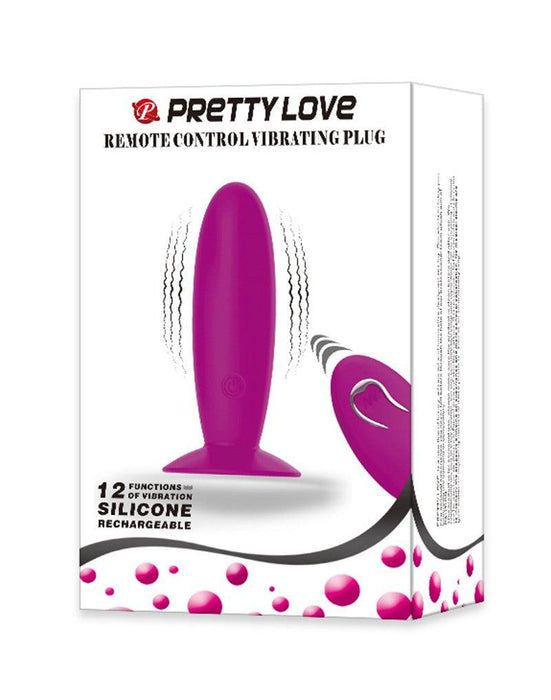 Pretty Love Buttplug met afstandsbediening - roze - Erotiekvoordeel.nl
