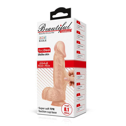 Pretty Love Catoblepas - Dildo - Realistische Vibrerende Dildo - Lengte 206 mm - Lichte Huidskleur - Geeft Levensechte Ervaring-Erotiekvoordeel.nl