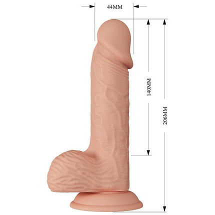 Pretty Love Catoblepas - Dildo - Realistische Vibrerende Dildo - Lengte 206 mm - Met Afstandsbediening - Lichte Huidskleur - Geeft Levensechte Ervaring-Erotiekvoordeel.nl