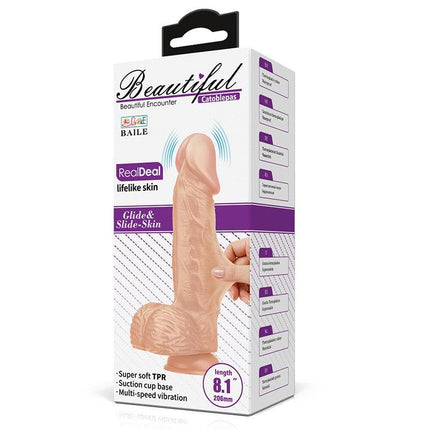 Pretty Love Catoblepas - Dildo - Realistische Vibrerende Dildo - Lengte 206 mm - Met Afstandsbediening - Lichte Huidskleur - Geeft Levensechte Ervaring-Erotiekvoordeel.nl