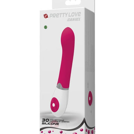 Pretty Love Daniel Klassieke Siliconen Basis Vibrator - roze - Erotiekvoordeel.nl
