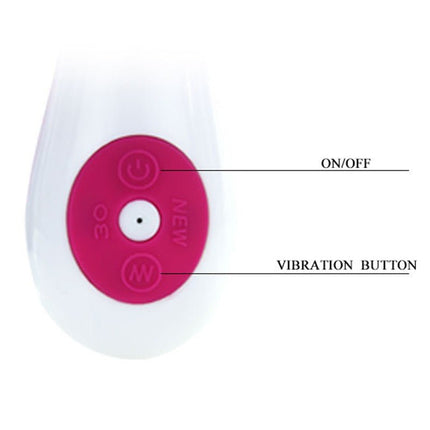 Pretty Love Daniel Klassieke Siliconen Basis Vibrator - roze - Erotiekvoordeel.nl