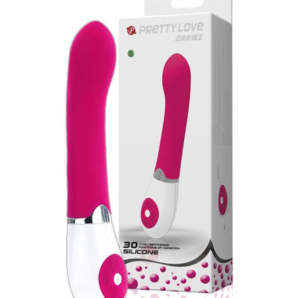 Pretty Love Daniel Klassieke Siliconen Basis Vibrator - roze - Erotiekvoordeel.nl