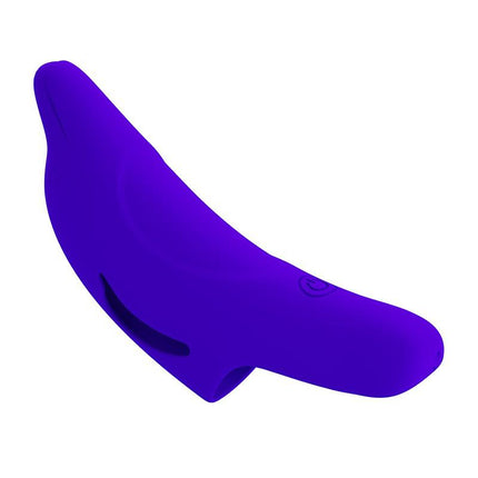 Pretty Love Delphini - Vibrator - Vinger Vibrator - Blauw - Siliconen - USB Oplaadbaar - 10 standen-Erotiekvoordeel.nl