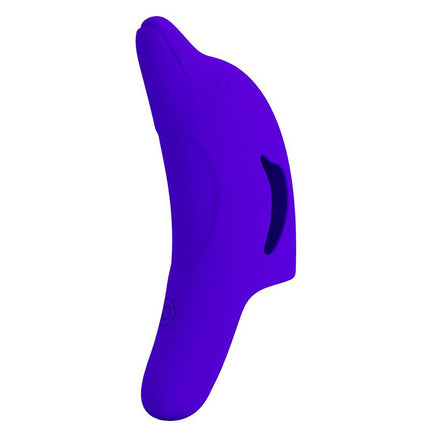 Pretty Love Delphini - Vibrator - Vinger Vibrator - Blauw - Siliconen - USB Oplaadbaar - 10 standen-Erotiekvoordeel.nl